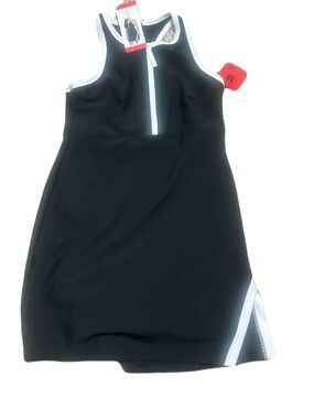 Sage Collective NWT Black Athletic Dress Built-In Shorts Racerback Size Medium
